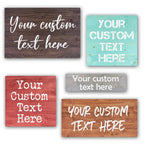 Custom Wood Signs Personalized | Farmhouse Decor | Personalized Signs | Personalized Rustic Wood Signs | Father's Day Gift | Custom Sign | Ready to Hang! (12x20 Inches)
