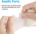36 Rolls Elastic Self Adhesive Bandage Wrap 2 Inch, Breathable Non Woven Cohesive Bandage, Vet Wrap for Dogs, Ankle Sprains Swelling Medical First Aid Tape, Sports Athletic Tape White