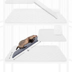 Paw Inspired Fitted Fleece Liner for Ferret Nation, Critter Nation Cage for Ferrets, Rats, Chinchillas, Hedgehogs & Other Small Animals (Gray, Ramp Cover)