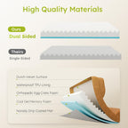 Dog Beds for Large Dogs, Orthopedic Dog Bed with Cooling Gel Memory Foam, Waterproof Large Pet Bed with Removable Washable Cover, 36" Pet Sofa Couch Dutch Velvet with Bone Toy, Brown