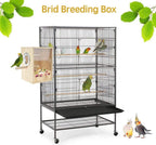 Bird Nest Box Parakeet Breeding Nest Box Bird Nest House Wooden Acrylic Transparent Breeding Box for Finch Lovebirds Cockatiel Budgie Conure Parrot