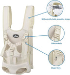 Wakytu Dog Front Carrier Backpacks for Small Dogs, Legs Out Pet Carrier Sling Backpack with Adjustable Padded Ventilated Shoulder Straps, Easy-Fit for Traveling Hiking Camping