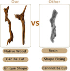 BNOSDM 2PCS Snake Climbing Branches,Reptile Natural Coral Driftwood Branches Decor,Lizard Habitat Decoration Accessories, Terrarium Tree Trunk Ornament for Bearded Dragon Gecko Frog Chameleon Spider