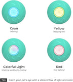Interactive Dog Toys, Wicked Ball PE, 3 Interactive Modes,Enhanced Rubber Active Rolling Dog Toy with LED Lights for Medium Large Dogs, Motion-Activated Dog Stimulation Toy for Boredom Relief