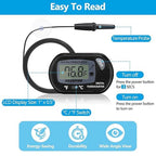 DaToo Aquarium Thermometer with Large LCD Display Fahrenheit/Celsius(℉/℃) Fish Tank Thermometer for Aquarium Reptile Terrarium Digital Water Thermometer with Suction Cup(4 Pack)