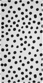 2 Pack Black White Polka Dots Hand Towels for Bathroom,Soft Absorbent Boho Black Spots Doodle Kitchen Dish Towels,Modern Decorative Guest Bathroom Towels for Bath,Face,Shower,Gym 14"x28"