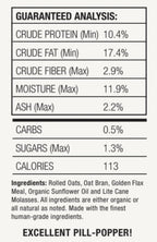 Horse Treats, Original Flavor, A Softer Cookie/Pill Popper Made w/Lite Molasses, Low Carb/Sugar, Wheat, Corn, Soy & Alfalfa Free. All Natural Ingredients, 15 lb
