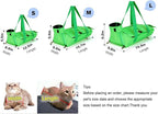 HDKUW Cat Grooming Bag,Foldable Travel Carrier for Cats,Anti-Bite Anti-Scratch Cat Grooming Restraint Bag,Pet Carrier for Administering Eye Drops,Ear Cleaner,Clipping Nails Yellow L