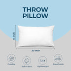 Utopia Bedding Throw Pillows (Set of 4, White), 14 x 20 Inches Pillows for Sofa, Bed and Couch Decorative Stuffer Pillow