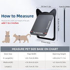 Pet Screen Door for Dogs & Cats - Heavy Duty Magnetic Lockable Flap, Inside Door 11.1x8.94inch, Easy Install for Sliding Glass/Patio Doors Screen, Scratch-Resistant & Security Latch (Size XL)