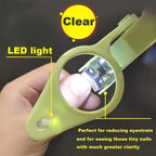 Nail Clippers with fold-Away Magnifier and LED Light, nail clipper with light,lighted nail clipper,Fingernails & Toenails Nail Clippers Care for Elderly Seniors Pets and Baby Reduce Eye Strain