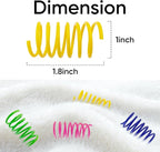 AGYM Cat Spring Toys, 24 Pack Cat Spiral Springs for Indoor Cats, Colorful & Durable Plastic Spring Coils Attract to Swat, Bite, Hunt, Interactive Toys for Kittens