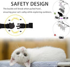 4 Pack Cotton Breakaway Cat Collars with Bell, Safety Adjustable Cat Collars Set with Egg Cat Paw Pendant,Ideal for Girl Cats Boy Cats