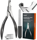 Dog Nail Clippers - All Steel Material, 1.22-Inch Large Opening, Built-in Spring, No Fur Pinch, for Medium to Large Dogs and Cats, Professional Pet Nail Trimmers, with Free Nail File