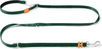 HOWGO 8-in-1 Multifunctional Hands Free Dog Training Leash with Padded Handle, 8.5 FT Nylon Adjustable Length, Lightweight Aviation Aluminum, Crossbody Waist Leash for Puppy Medium Large Dogs (Green)