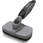 Deshedding Dog Brush for Shedding – Self Clean Cat Brush Deshedding & Grooming Tool for Long Haired and Short Haired Dogs, Slicker Brushes for Dogs, Skin-Friendly, Retractable Bristles, Easy to Clean