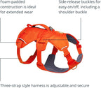 Ruffwear, Web Master, Multi-Use Support Dog Harness, Hiking and Trail Running, Service and Working, Everyday Wear, Blaze Orange, Small