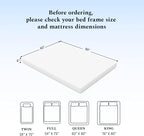 Queen Mattress, 6 Inch Memory Foam Mattress in a Box, Fiberglass Free Queen Size Mattresses for Pressure & Pain Relief, Soft and Comfortable