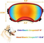 Medium Dog Sunglasses with Adjustable Strap UV Protection, Winproof Dog Puppy Sunglasses, Suitable for Medium Dog Pet Glasses, Dogs Eyes Protection,Soft Dog Goggles