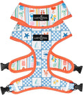 Lucy & Co. Sunny in Sicily Reversible Dog Harness, Adjustable Comfort Fit with Dual Leash Attachments, Medium