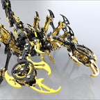 Scorpion 3D Metal Puzzles Kits for Adults Teens – 454 Pcs – Mechanical Assembly Models – 4 Hours to Build – Ideal for Gifts and Decorations (Gold and Black)