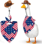 Dog Cowboy Hat Mini Brown Independence Day Costume 4th of July Pet Bandana Halloween Costume for Cat Size L