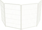 FXW Homeplus Unleashed Indoor Dog Playpen - Stress-Free and Safe Play, Heavy Duty 40 Inch 4 Wire Panels Dog Pen for Medium and Large Dogs, White│Patented