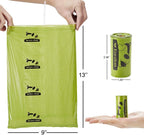 ECO-CLEAN Dog Poop Bags, 24 Rolls/360 Bags with Dispenser, Dog Waste Bags, Unscented, Leak-Proof, Easy Tear-Off