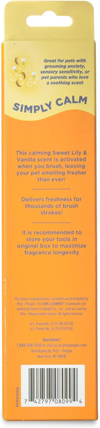 Arm & Hammer Deodorizing Pin & Bristle Dog Grooming Brush with Fragrance Transfer Technology – Scented 2-in-1 Dog Brush for Detangling & Shedding, Pet Brushes for Dogs, Sweet Lily & Vanilla Scent