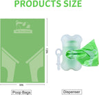 ECO-CLEAN 360 Count Dog Poop Bags with Dispenser, Leak-Proof, Unscented, 0.2 Ltr Capacity, Indoor/Outdoor Use
