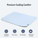 Spark Paws Cooling Mat for Dogs - Self Cooling Dog Mat & Pet Cooling Pad for Large, Medium & Small Dogs - Non-Toxic, Non-Gel Washable Cooling Bed - Waffle Blue - Size XXL