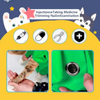 Kukaster Pet Cat’s Restraint Bag for Claw Care Nail Trimming Anti-Scratching Grooming Bag for Cats Medical Examination(Green-s)