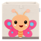 CLCROBD Foldable Animal Cube Storage Bins Fabric Toy Box/Chest/Organizer for Kids Nursery, 13 inch (Butterfly)