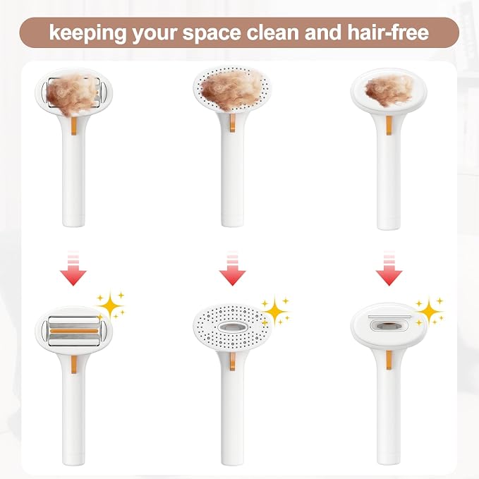3-in-1 Dog Grooming Vacuum, Pet Grooming Vacuum Dog deshedding Vacuum Brush Grooming Tool for Dogs & Cats, Shedding Pet Hair, Home Cleaning