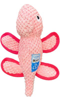 Spunky pup Clean Earth Plush Dog Toy with Squeaker - Recycled, Eco-Friendly, Floats for Beach, Lake, Pool - Chameleon