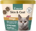 NaturVet – Skin & Coat Plus Omegas for Cats – 60 Soft Chews | Supports Healthy Skin & Glossy Coat | Enhanced with Omega-3, Omega-6 & Biotin | 30 Day Supply