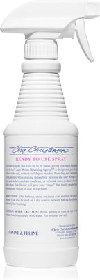 Chris Christensen Just Divine Dog Brushing Spray, Groom Like a Professional, Prevents Brushing Damage, Light Detangler, Ready to Use, All Coat Types, Made in USA, 16oz