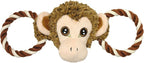 Jolly Pets Jolly Tug-a-Mal Monkey Tug/Squeak Toy, Medium
