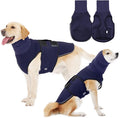 Dog Anxiety Vest,Pet Calming Hoodie Breathable Dog Anti-Anxiety Jacket for Thunder Fireworks and Separation,Blue XXXL