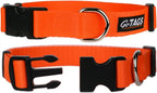 GoTags Dog Collars, Durable Solid Nylon Dog Collars in 5 Color Options and 4 Adjustable Sizes for Puppy and Dogs Extra Small, Small, Medium or Large