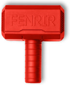 Fenrir Hammer Dog Chew Toy Strong Rubber Stuffable Enrichment Toy for Chewers (Red, Small)