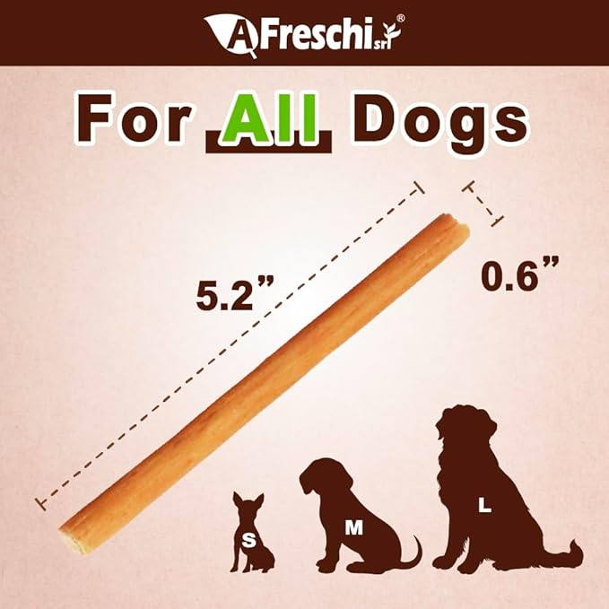AFreschi Soft Turkey Stick Dog Treats – 16oz, USA-Sourced Trukey, All-Natural, Hypoallergenic, High-Protein, Low-Fat, Healthy & Easily Digestible, Puppy & Training Snack