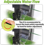 MALLMALL6 Aquarium Filter with U-V Light, Quiet Activated Carbon Biochemical Hang On Back Fish Tank Water Filtration with 2 Adjustable Extension Hose for 10-20 Gallon, 119 GPH 5W Power Oxygen Pump