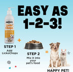 Dinovite Lickochops for Dog & Cat Supplement Enhanced with Omega-6, 3 Fatty Acids, Probiotics and Vitamin E, 16 oz with Pump