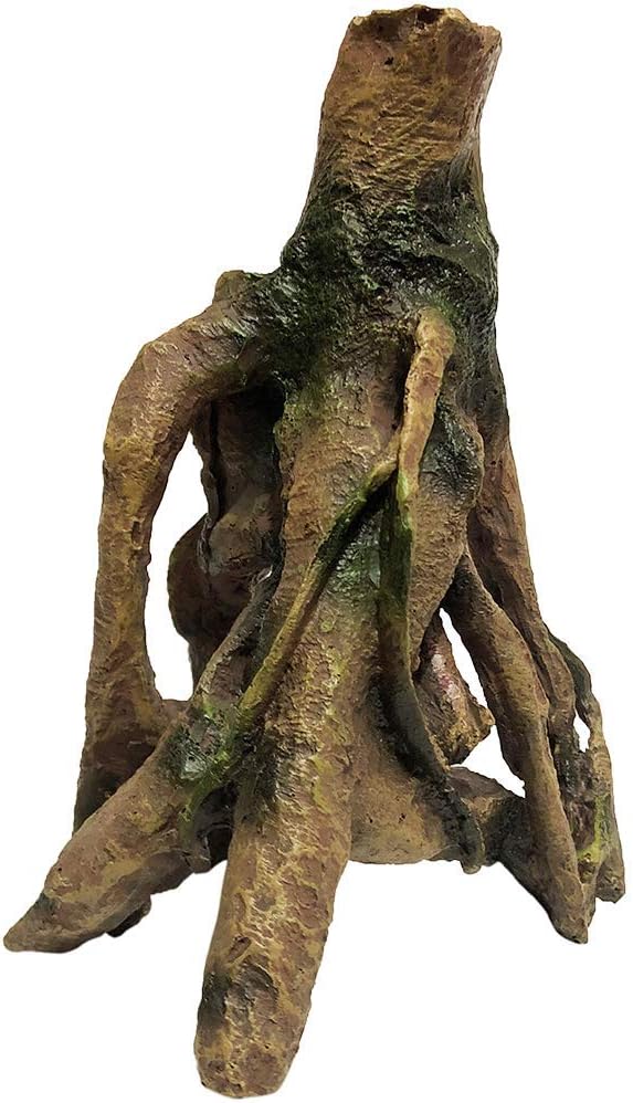 SLOCME Aquarium Resin Wood Trunk Ornament - Lifelike Driftwood Decor,Betta Fish or Other Pets Can Swim Through The Branches
