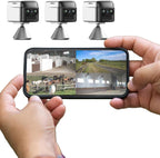 NomadEye Wireless Horse Trailer Camera – 4K Live Video & 2-Way Audio – WiFi Connect – Magnetic Mount – 15Hrs Recording – Night Vision – iOS & Android App (3 Pack)