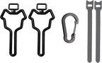 Dog Poop Bag Holder, Waste Bag Holder, Dog Poop Bag Carrier, Hand Free Holder (2 pack, Black)