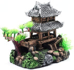 SLOCME Resin Castle Decorations, Multicolor Aquarium Sculpture - Eco-Friendly Fish Tank Castle Ornaments