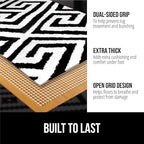 GORILLA GRIP Strong Rug Pad Gripper, 8x11 FT, US Designed, Grips Help Keep Area Rugs Safe and in Place, Slip and Skid Resistant Pads for Hard Floors, Under Carpet Mat Cushion and Hardwood Protection