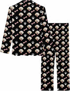 MyPupSocks Custom Face Pajamas for Women Set, Personalized Photo Long Sleepwear XS-XXL
